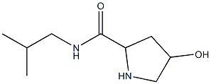 4-hydroxy-N-(2-methylpropyl)pyrrolidine-2-carboxamide Structure