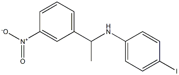 4-iodo-N-[1-(3-nitrophenyl)ethyl]aniline,,结构式