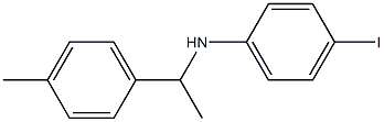 4-iodo-N-[1-(4-methylphenyl)ethyl]aniline,,结构式