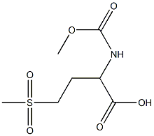 4-methanesulfonyl-2-[(methoxycarbonyl)amino]butanoic acid,,结构式