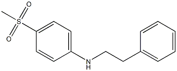 4-methanesulfonyl-N-(2-phenylethyl)aniline 结构式