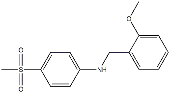 4-methanesulfonyl-N-[(2-methoxyphenyl)methyl]aniline,,结构式