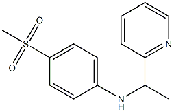 4-methanesulfonyl-N-[1-(pyridin-2-yl)ethyl]aniline Struktur