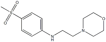 4-methanesulfonyl-N-[2-(morpholin-4-yl)ethyl]aniline Struktur