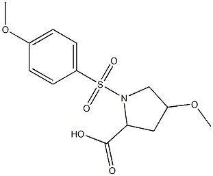 4-methoxy-1-[(4-methoxybenzene)sulfonyl]pyrrolidine-2-carboxylic acid|