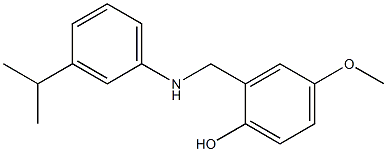 4-methoxy-2-({[3-(propan-2-yl)phenyl]amino}methyl)phenol Structure