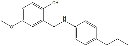 4-methoxy-2-{[(4-propylphenyl)amino]methyl}phenol Structure