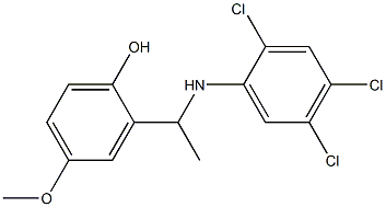 4-methoxy-2-{1-[(2,4,5-trichlorophenyl)amino]ethyl}phenol
