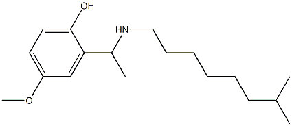 4-methoxy-2-{1-[(7-methyloctyl)amino]ethyl}phenol,,结构式