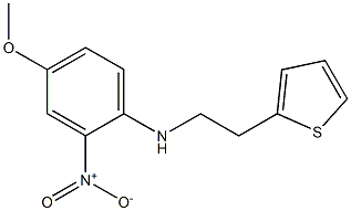  4-methoxy-2-nitro-N-[2-(thiophen-2-yl)ethyl]aniline