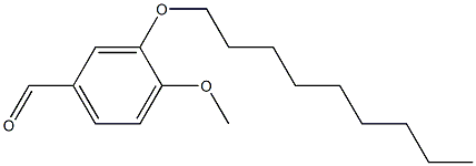 4-methoxy-3-(nonyloxy)benzaldehyde Struktur