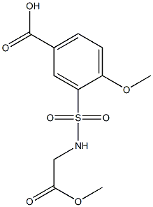 4-methoxy-3-[(2-methoxy-2-oxoethyl)sulfamoyl]benzoic acid