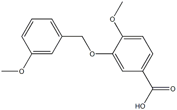 4-methoxy-3-[(3-methoxybenzyl)oxy]benzoic acid Structure