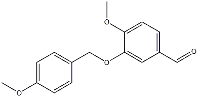 4-methoxy-3-[(4-methoxybenzyl)oxy]benzaldehyde Struktur