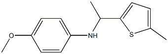 4-methoxy-N-[1-(5-methylthiophen-2-yl)ethyl]aniline Structure