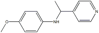 4-methoxy-N-[1-(pyridin-4-yl)ethyl]aniline Structure