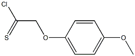 4-methoxyphenoxymethanecarbothioyl chloride Struktur