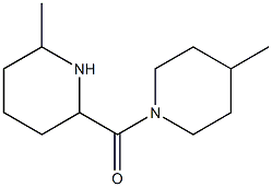 4-methyl-1-[(6-methylpiperidin-2-yl)carbonyl]piperidine,,结构式