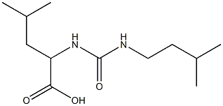 4-methyl-2-({[(3-methylbutyl)amino]carbonyl}amino)pentanoic acid,,结构式