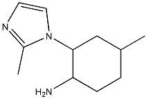4-methyl-2-(2-methyl-1H-imidazol-1-yl)cyclohexanamine,,结构式