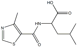 4-methyl-2-[(4-methyl-1,3-thiazol-5-yl)formamido]pentanoic acid|