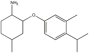 4-methyl-2-[3-methyl-4-(propan-2-yl)phenoxy]cyclohexan-1-amine 化学構造式