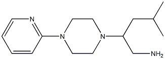 4-methyl-2-[4-(pyridin-2-yl)piperazin-1-yl]pentan-1-amine,,结构式