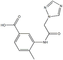 4-methyl-3-[2-(1H-1,2,4-triazol-1-yl)acetamido]benzoic acid