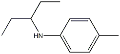 4-methyl-N-(pentan-3-yl)aniline Struktur