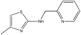 4-methyl-N-(pyridin-2-ylmethyl)-1,3-thiazol-2-amine,,结构式