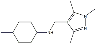 4-methyl-N-[(1,3,5-trimethyl-1H-pyrazol-4-yl)methyl]cyclohexan-1-amine Structure