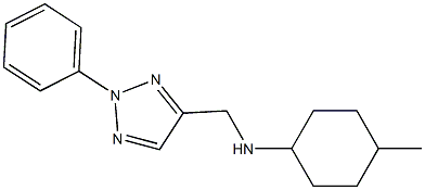 4-methyl-N-[(2-phenyl-2H-1,2,3-triazol-4-yl)methyl]cyclohexan-1-amine Struktur