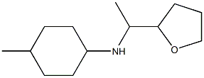4-methyl-N-[1-(oxolan-2-yl)ethyl]cyclohexan-1-amine Struktur