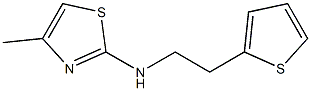 4-methyl-N-[2-(thiophen-2-yl)ethyl]-1,3-thiazol-2-amine Struktur