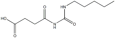 4-oxo-4-[(pentylcarbamoyl)amino]butanoic acid,,结构式