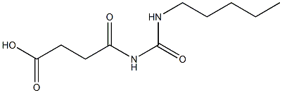 4-oxo-4-[(pentylcarbamoyl)amino]butanoic acid 结构式