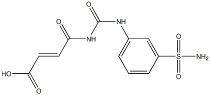  4-oxo-4-{[(3-sulfamoylphenyl)carbamoyl]amino}but-2-enoic acid