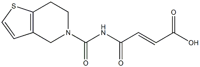 4-oxo-4-{4H,5H,6H,7H-thieno[3,2-c]pyridin-5-ylcarbonylamino}but-2-enoic acid Struktur