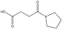 4-oxo-4-pyrrolidin-1-ylbutanoic acid 结构式