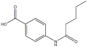 4-pentanamidobenzoic acid Structure
