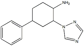 4-phenyl-2-(1H-1,2,4-triazol-1-yl)cyclohexanamine 结构式