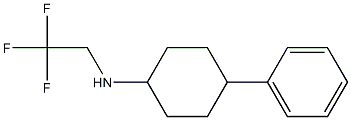 4-phenyl-N-(2,2,2-trifluoroethyl)cyclohexan-1-amine 化学構造式