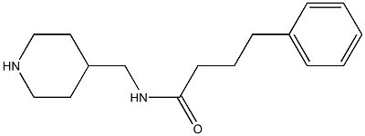 4-phenyl-N-(piperidin-4-ylmethyl)butanamide 化学構造式