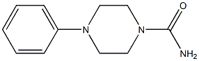 4-フェニルピペラジン-1-カルボアミド 化学構造式
