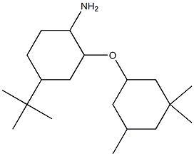4-tert-butyl-2-[(3,3,5-trimethylcyclohexyl)oxy]cyclohexan-1-amine 结构式