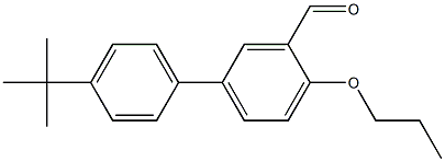 4'-tert-butyl-4-propoxy-1,1'-biphenyl-3-carbaldehyde Structure