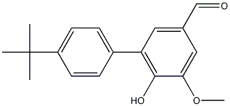 4'-tert-butyl-6-hydroxy-5-methoxy-1,1'-biphenyl-3-carbaldehyde|