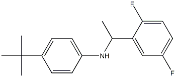 4-tert-butyl-N-[1-(2,5-difluorophenyl)ethyl]aniline Struktur