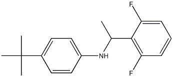 4-tert-butyl-N-[1-(2,6-difluorophenyl)ethyl]aniline,,结构式