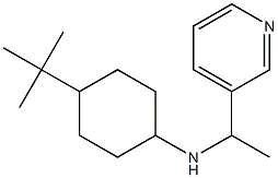 4-tert-butyl-N-[1-(pyridin-3-yl)ethyl]cyclohexan-1-amine 结构式
